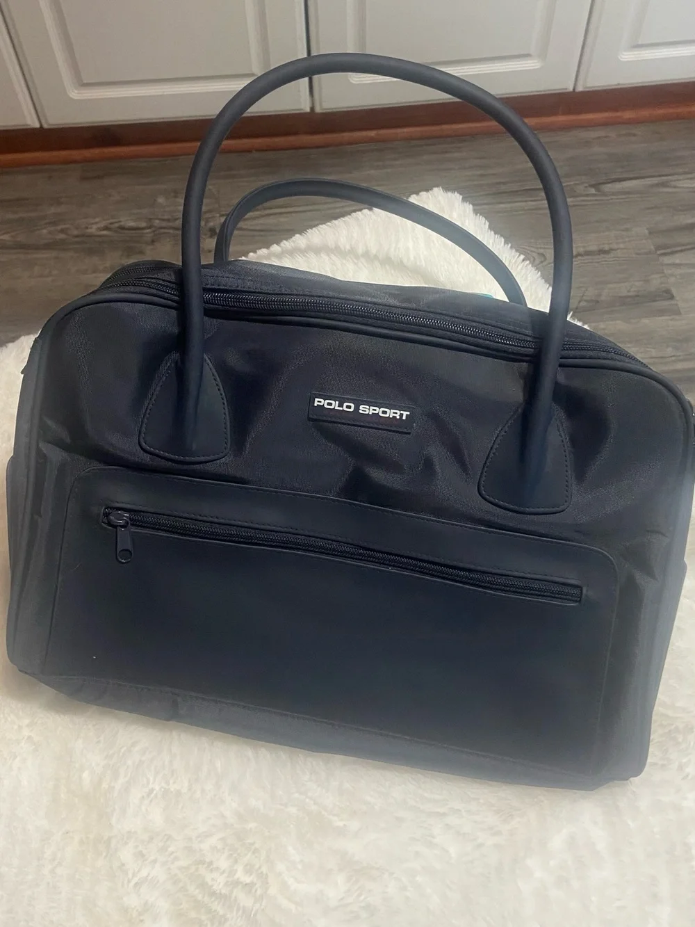 Vintage Polo by Ralph Lauren Black Polo Sport Travel Duffel